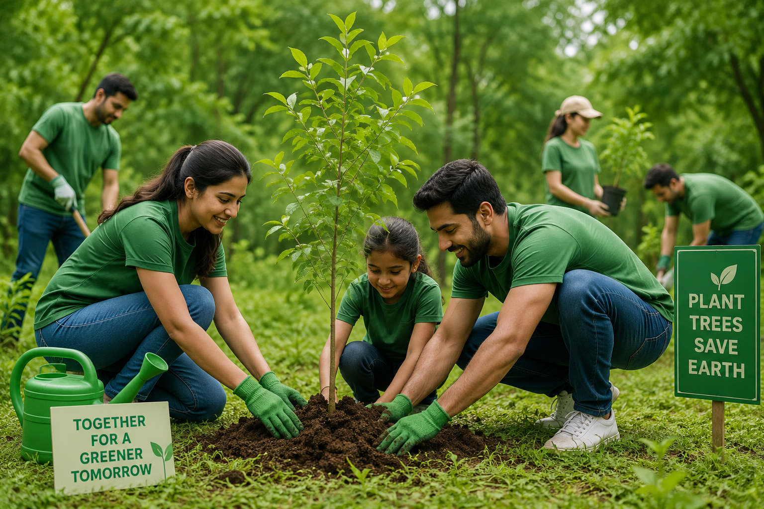 Planting trees for a greener tomorrow
